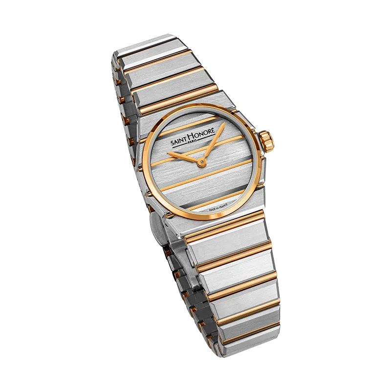 Saint Honore Odeon Women's Silver Dial Rose Gold Silver Watch