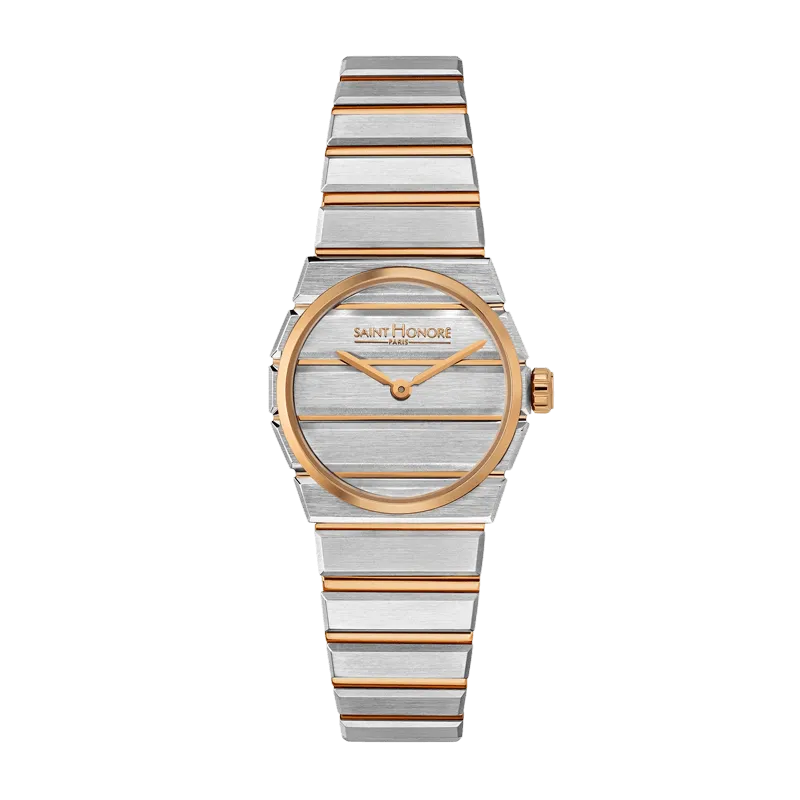 Saint Honore Odeon Women's Silver Dial Rose Gold Silver Watch