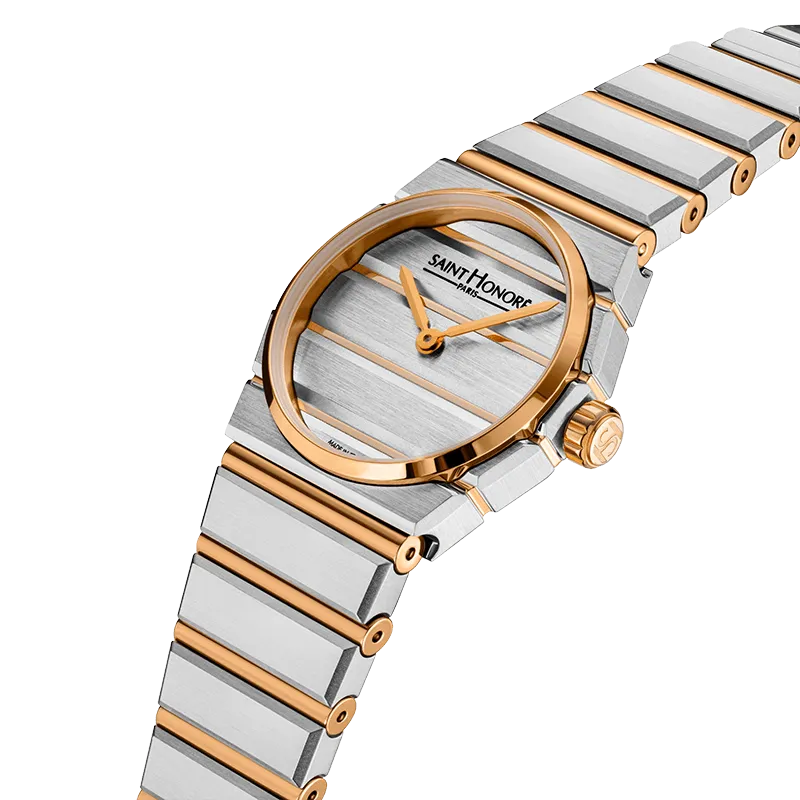 Saint Honore Odeon Women's Silver Dial Rose Gold Silver Watch