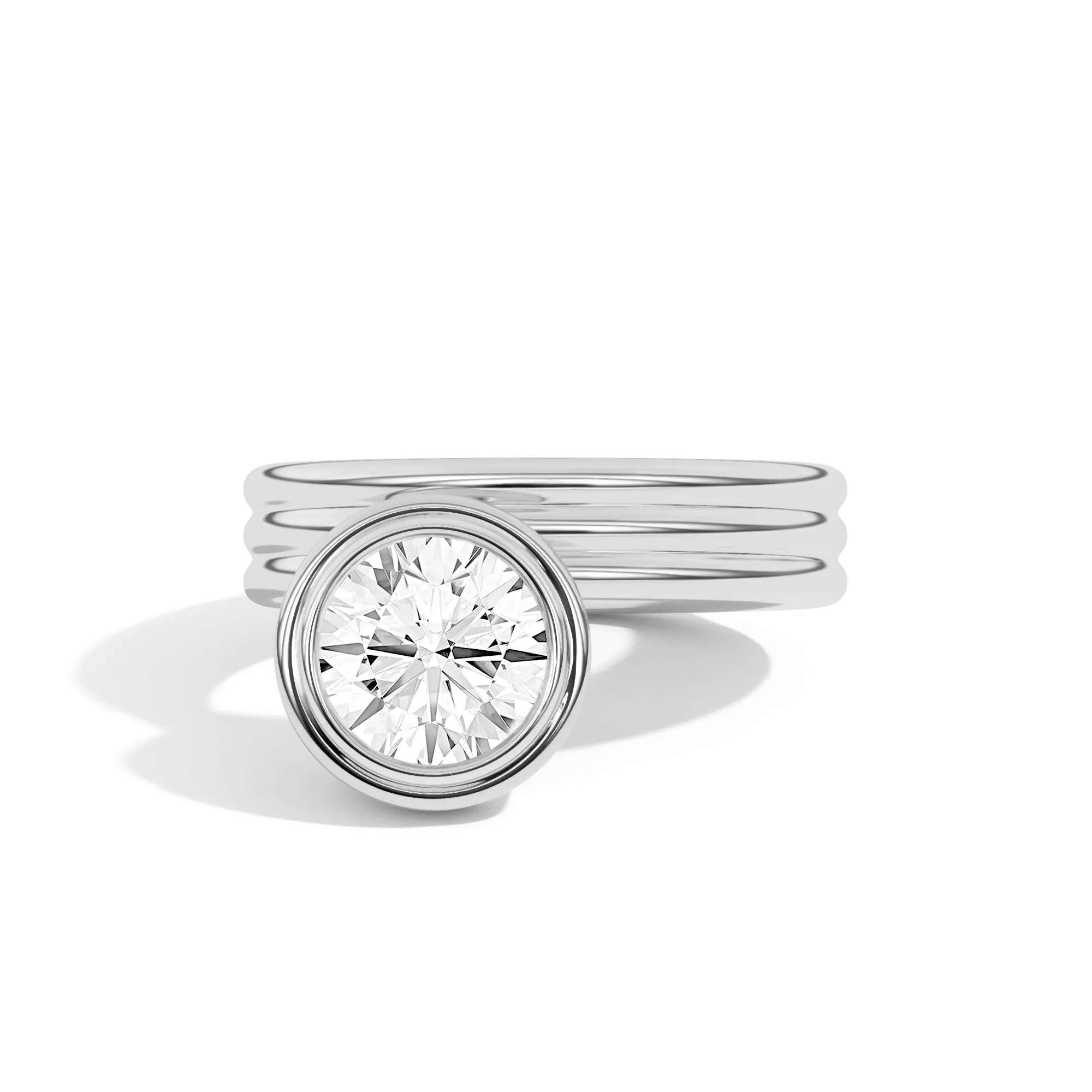 Scarpa Brilliant Offset Double Bezel Ring