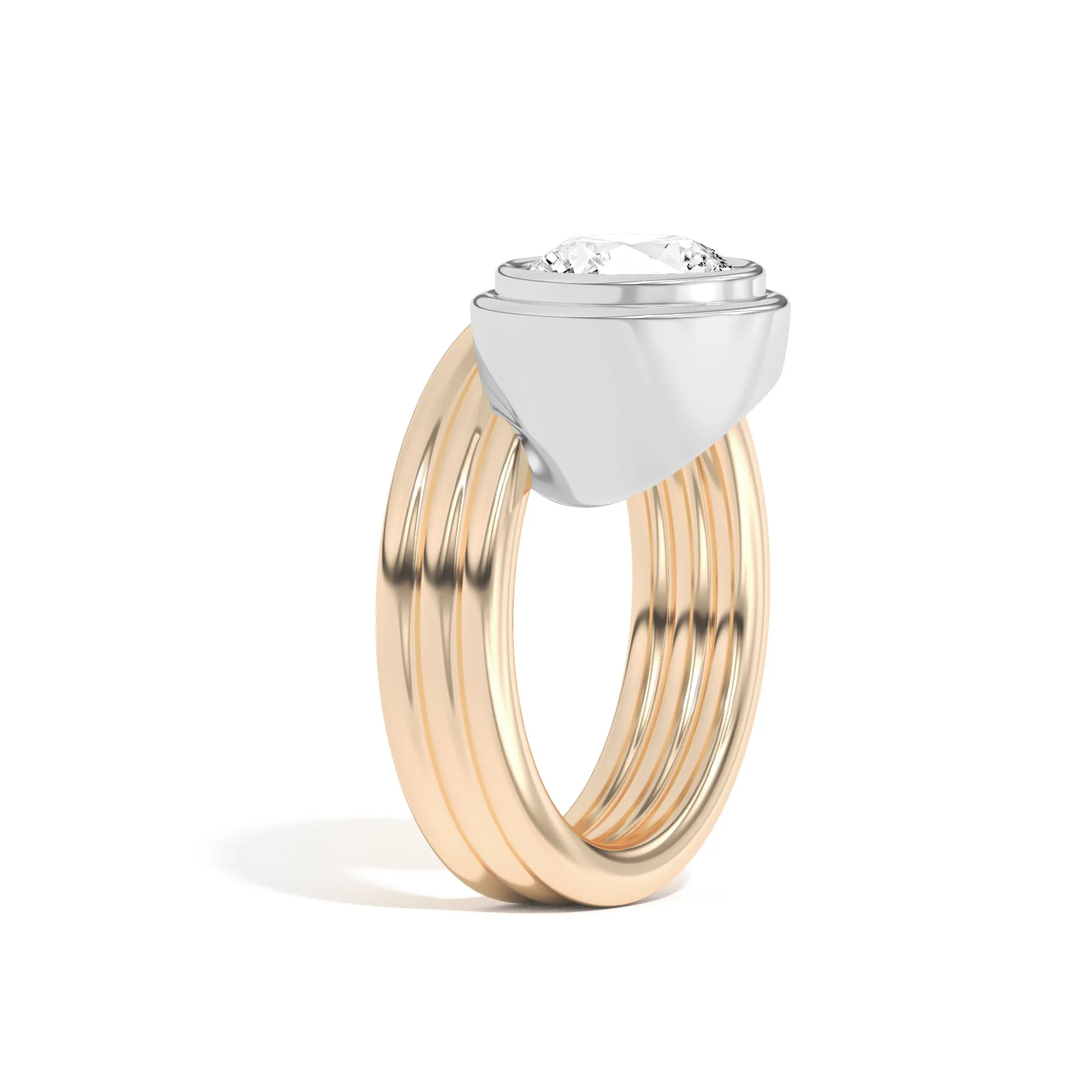 Scarpa Brilliant Offset Double Bezel Ring