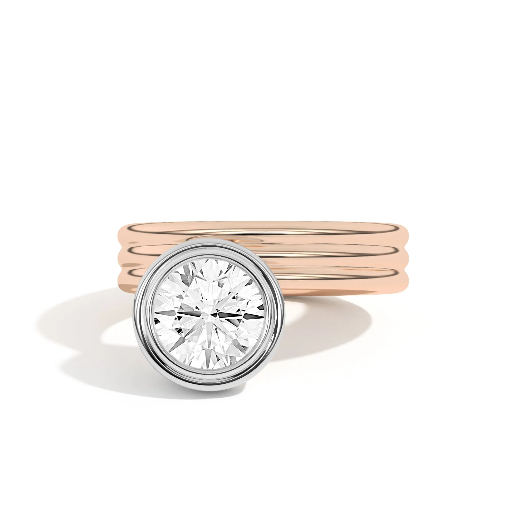 Scarpa Brilliant Offset Double Bezel Ring