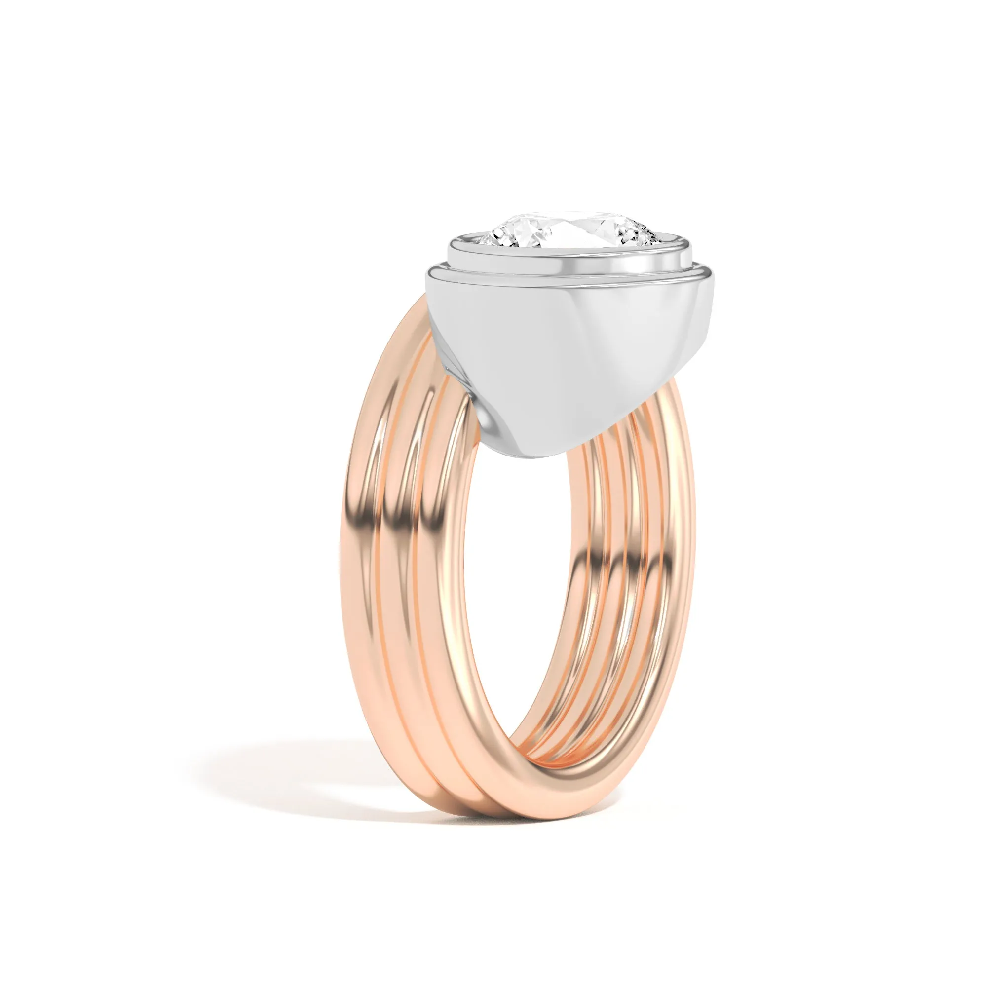 Scarpa Brilliant Offset Double Bezel Ring