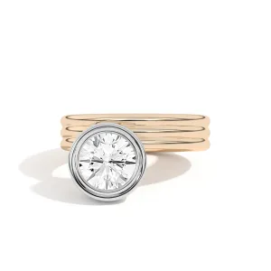 Scarpa Brilliant Offset Double Bezel Ring