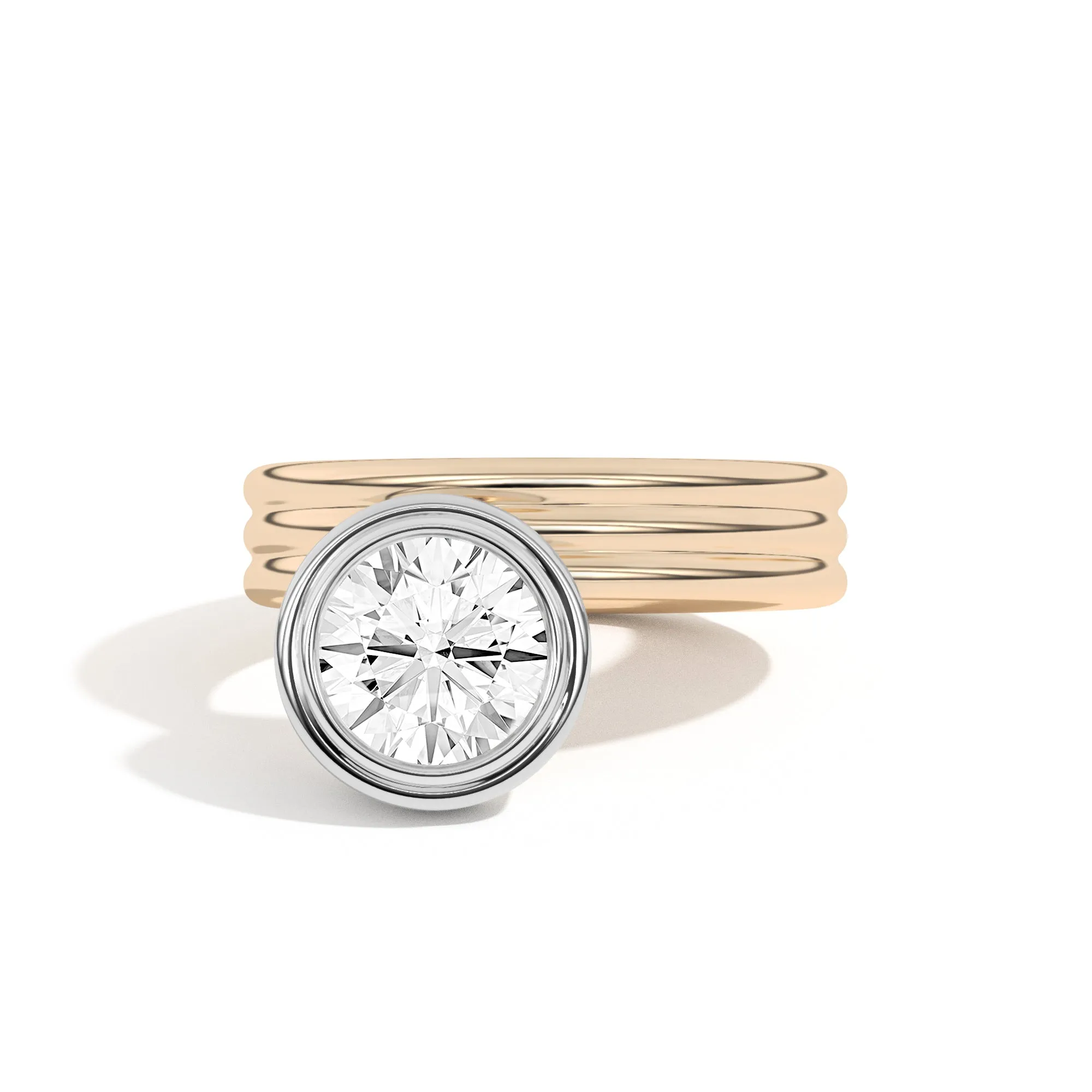 Scarpa Brilliant Offset Double Bezel Ring