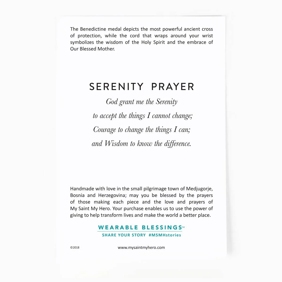 Serenity Blessing Bracelet- Silver