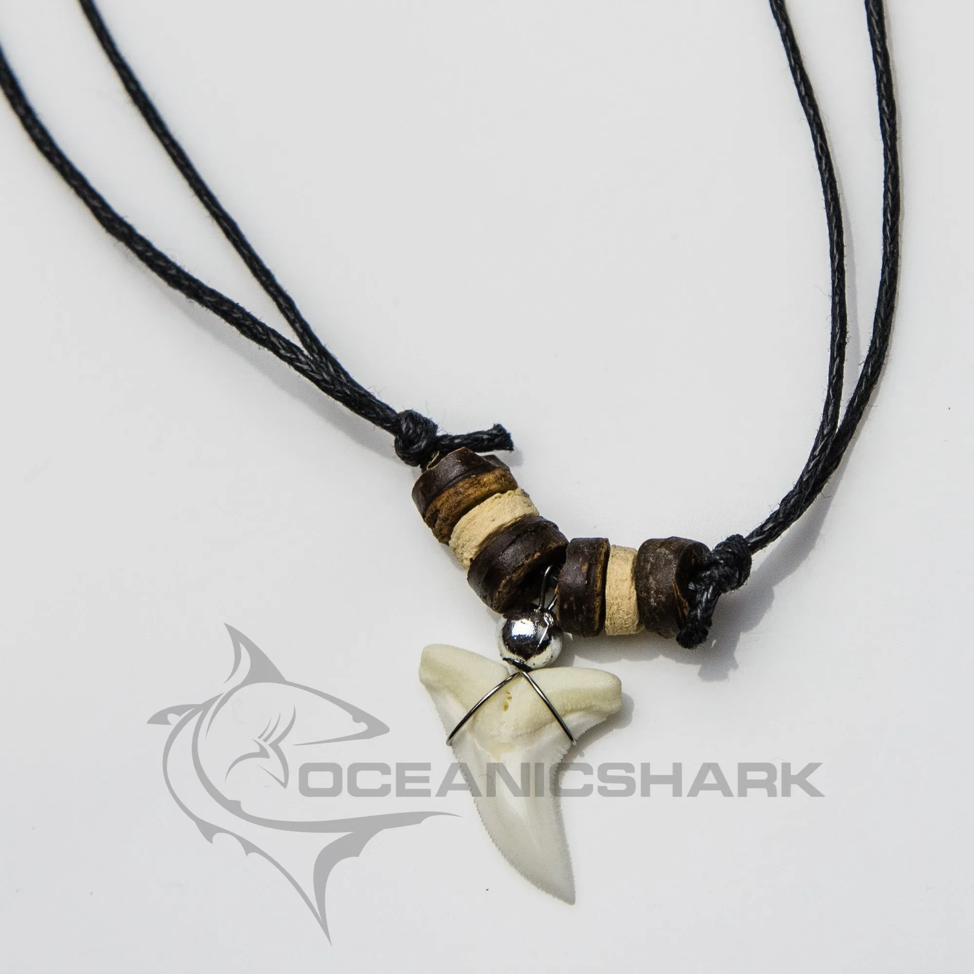 Shark tooth necklace surf beach spearfishing c38