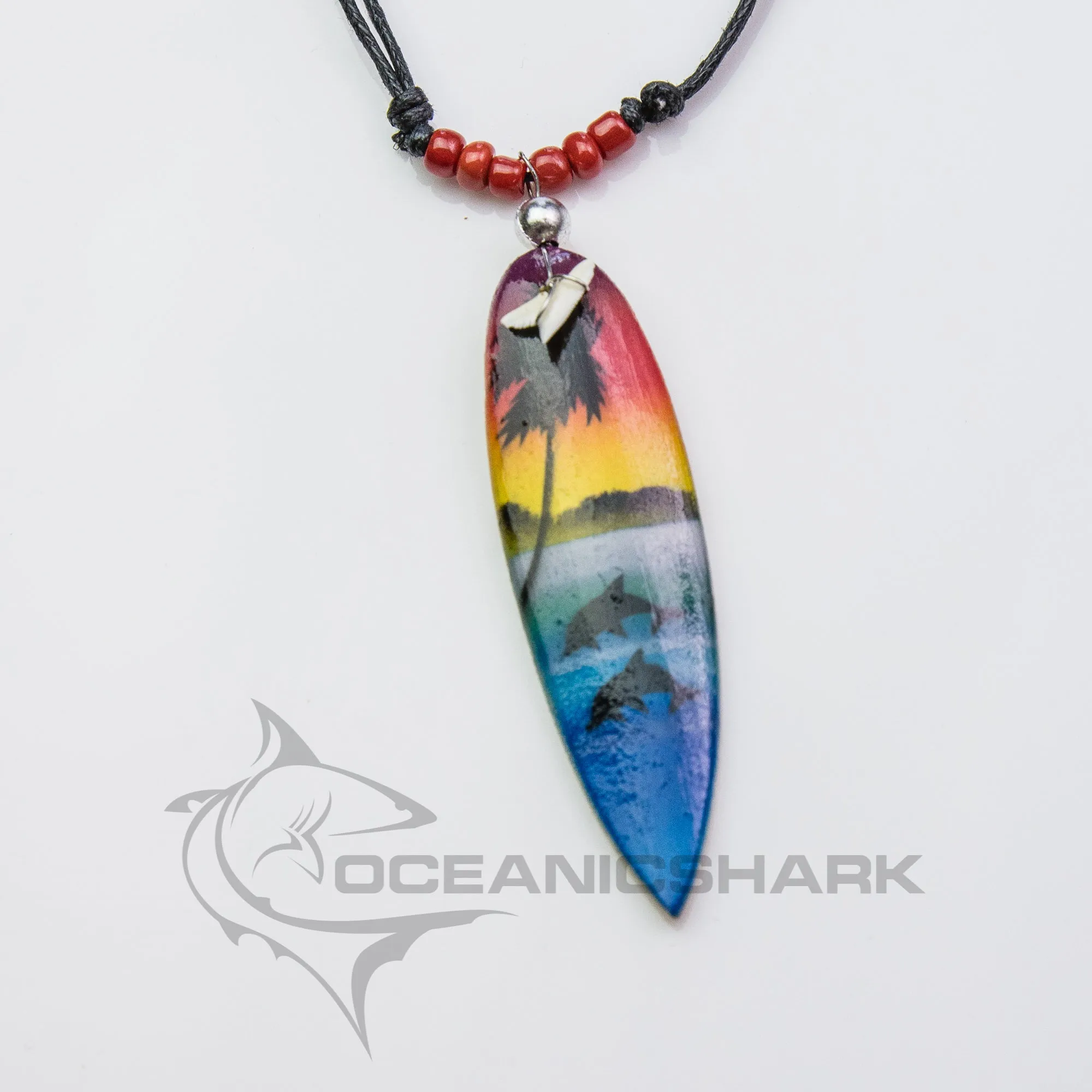 Sharks tooth surf board twin dolphin sunset c167