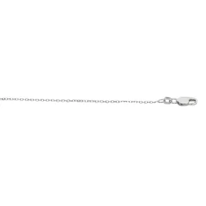 Silver 1.1mm Diamond Cut Cable Chain