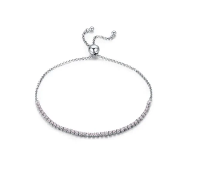 Silver and Crystal Tennis Bracelets