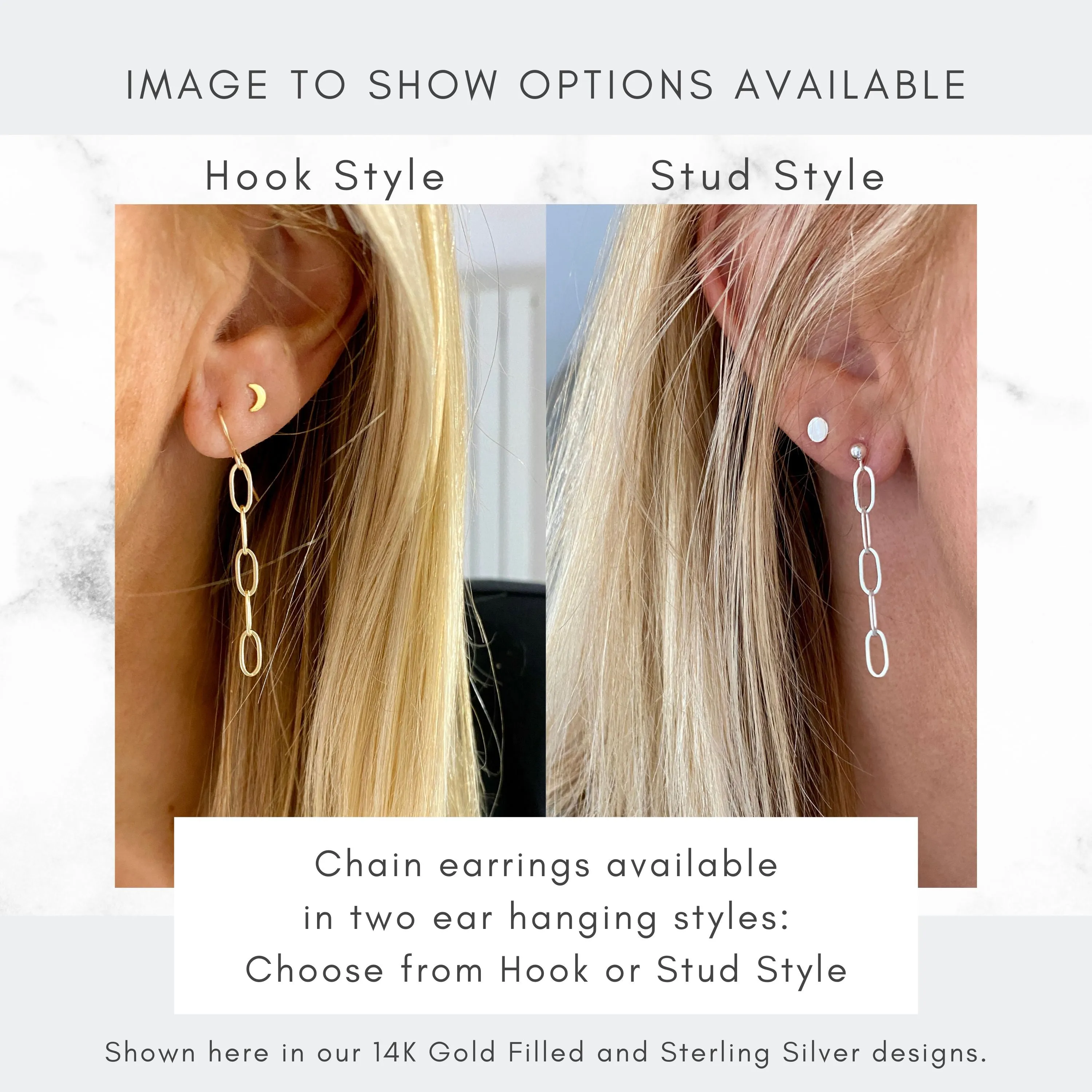 Silver Chain Earrings