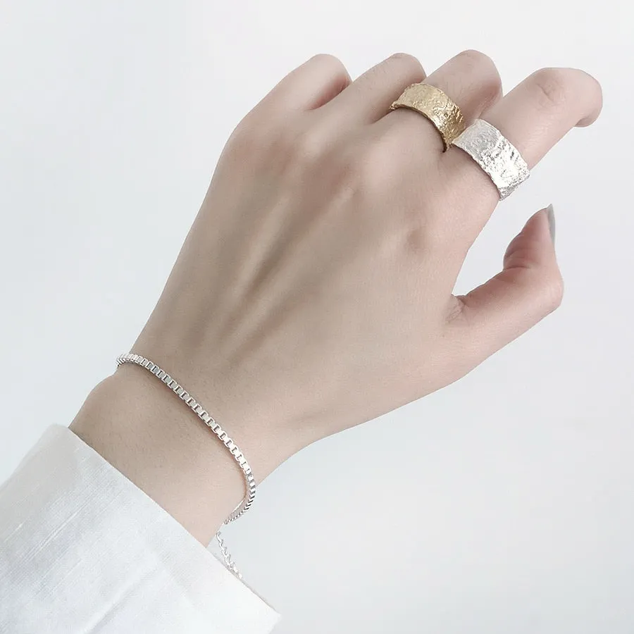 Silver Color New Creative Geometric Handmade