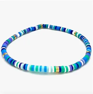 Silver Girl Mini Heishi Stretch Anklet