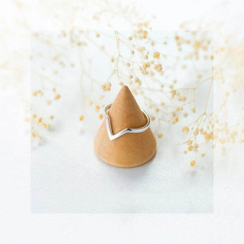 Silver Minimalist Geometric Ring