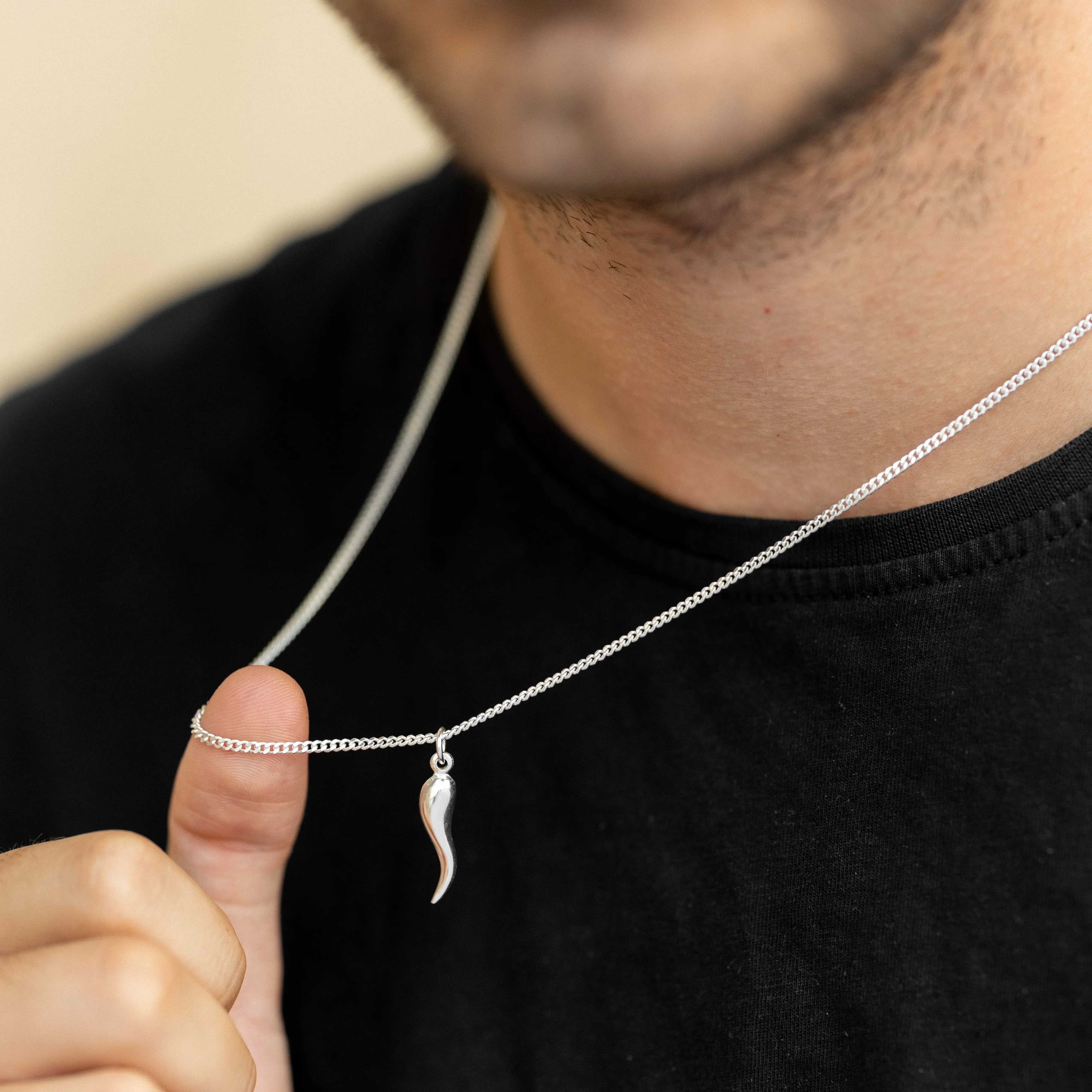 Silver Pepper Necklace