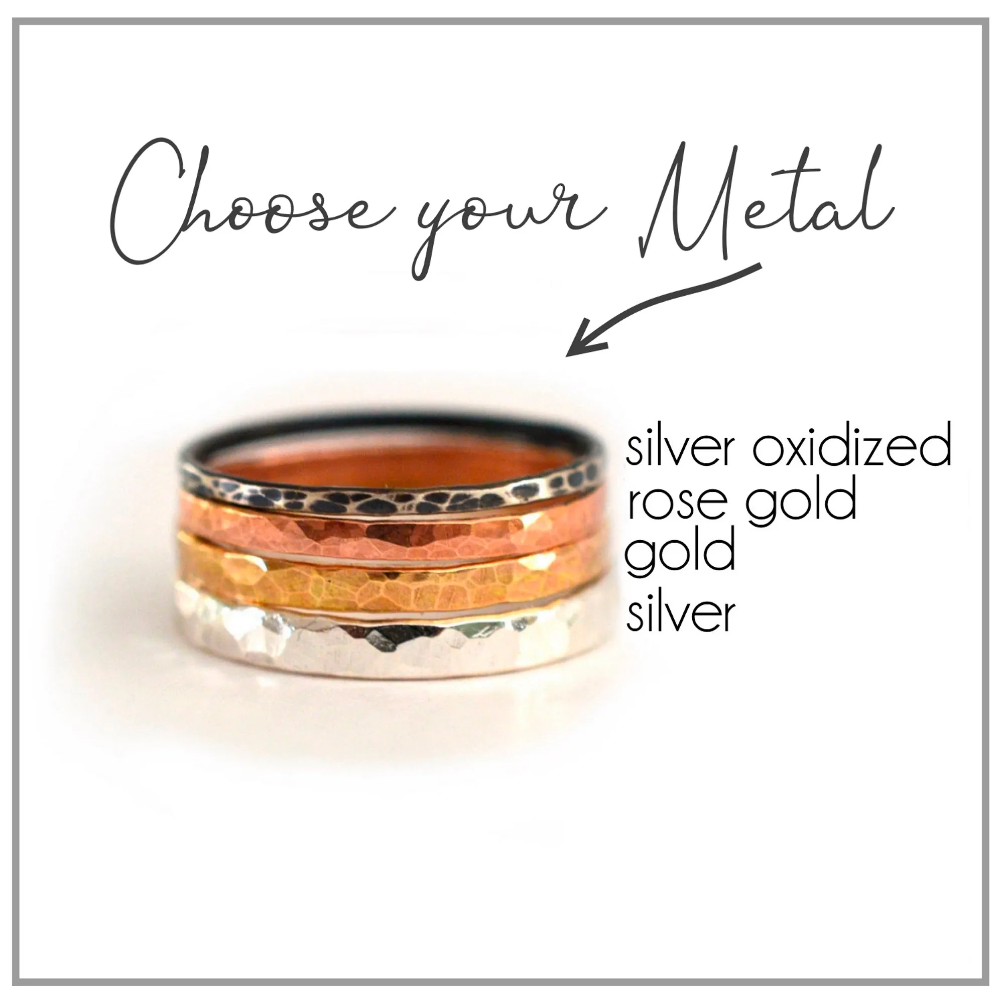 Silver Princess Crown Stacking Ring