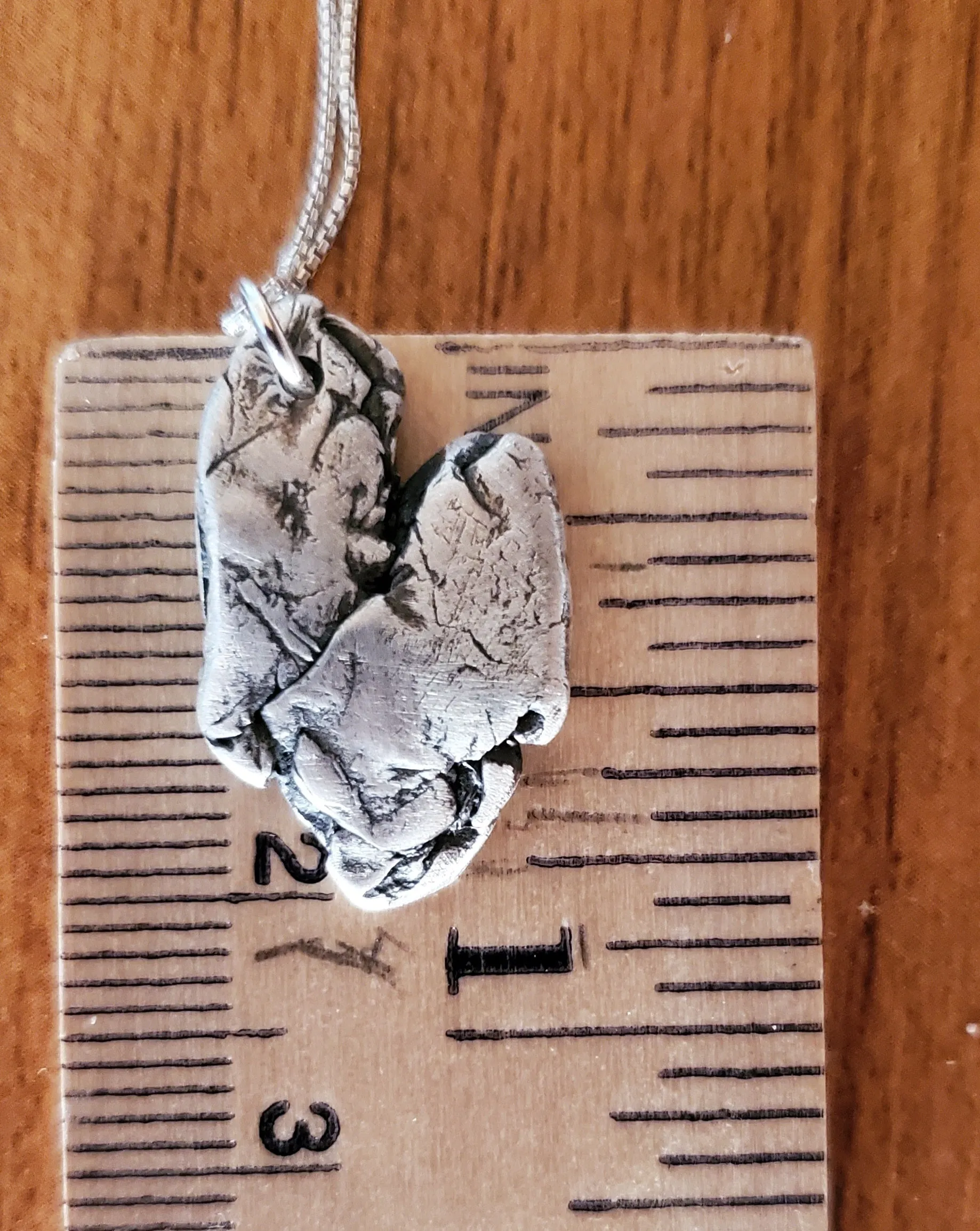 Simon & LuLu Weathered the Storm Heart Pendant