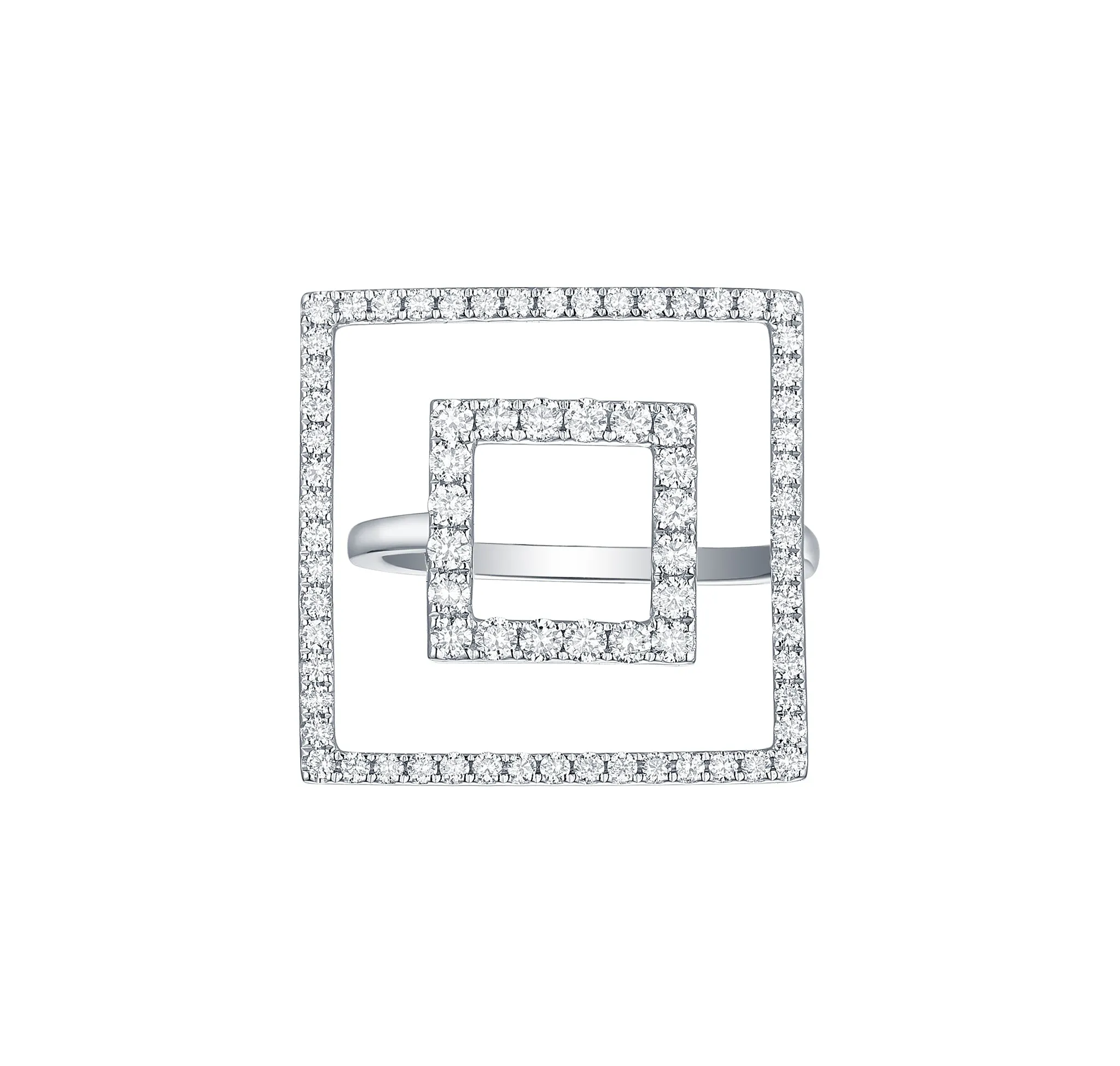 Skyline 0.96ct Times Square Ring <br> R-00383WHT