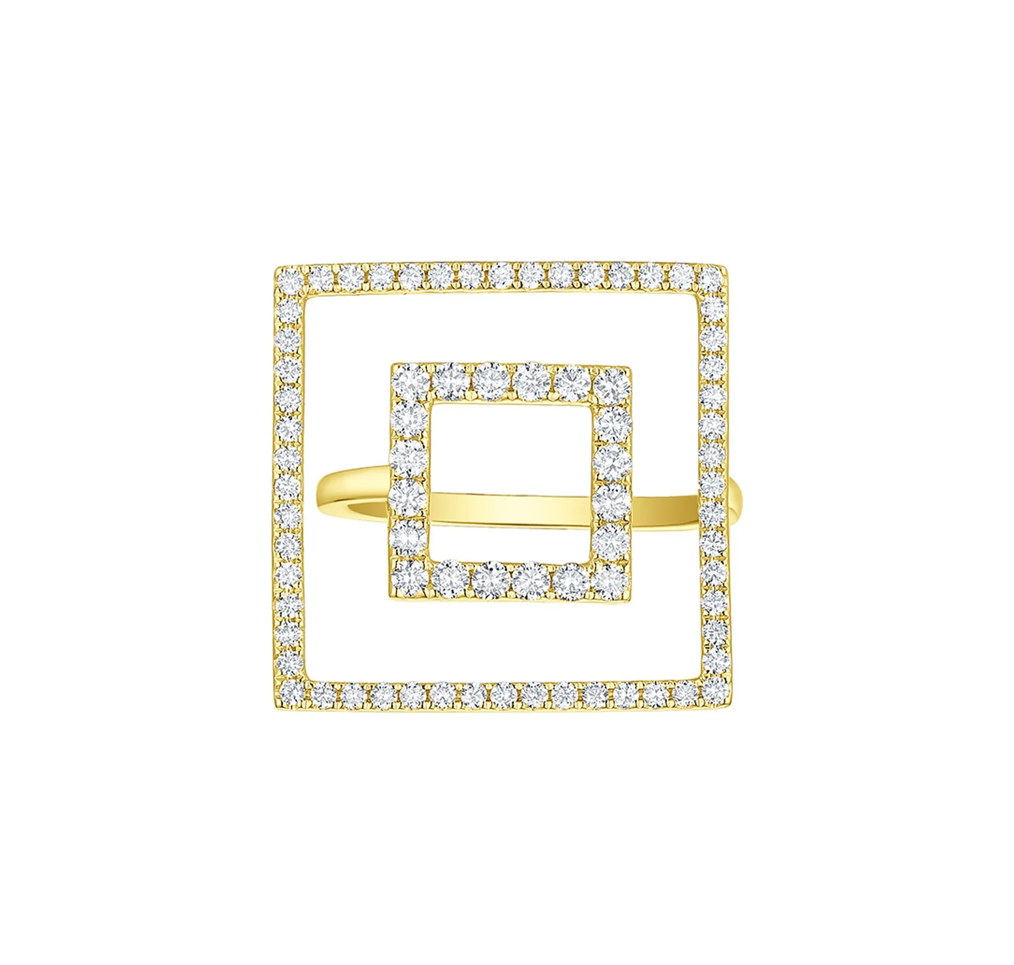 Skyline 0.96ct Times Square Ring <br> R-00383WHT