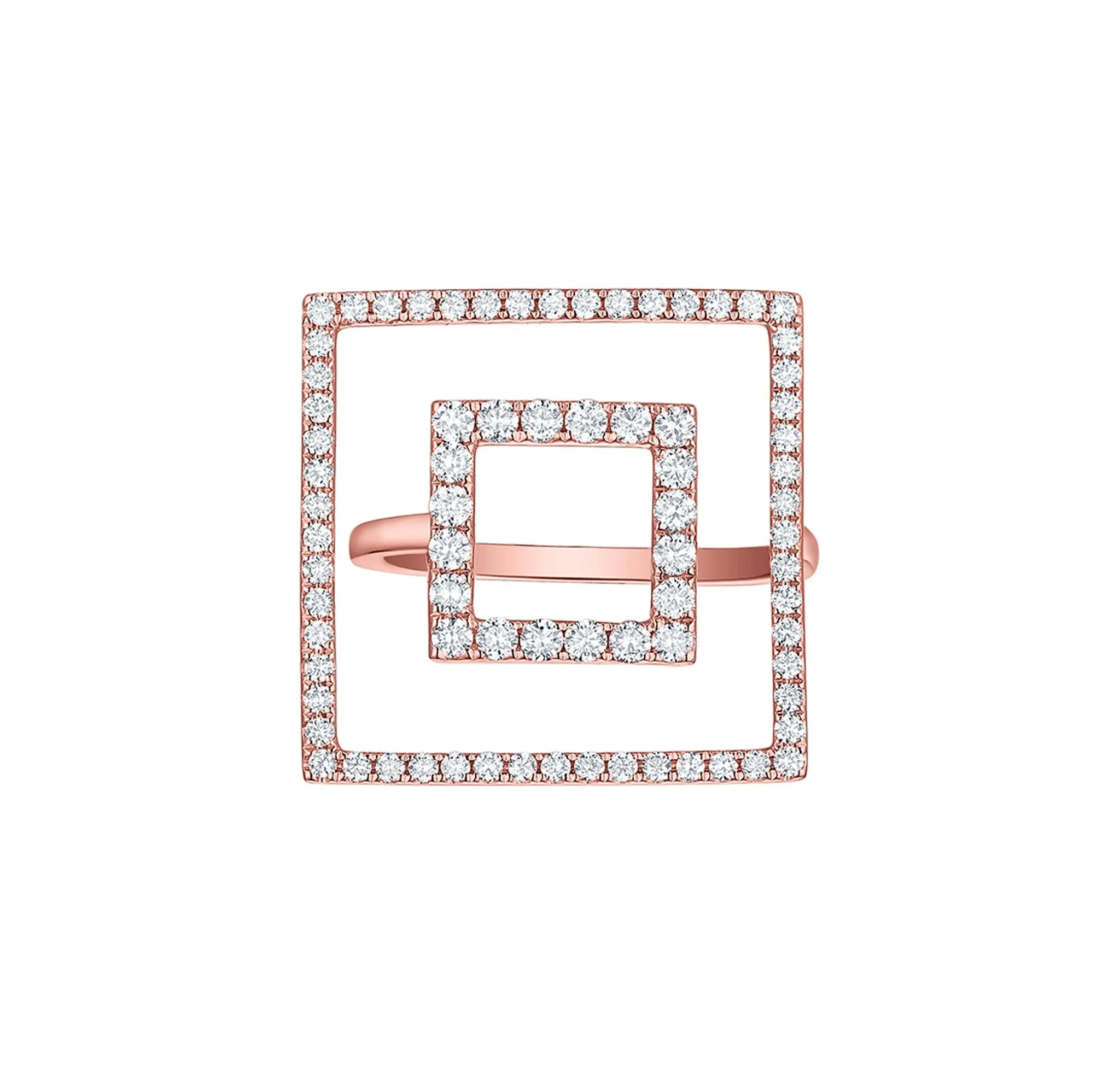 Skyline 0.96ct Times Square Ring <br> R-00383WHT