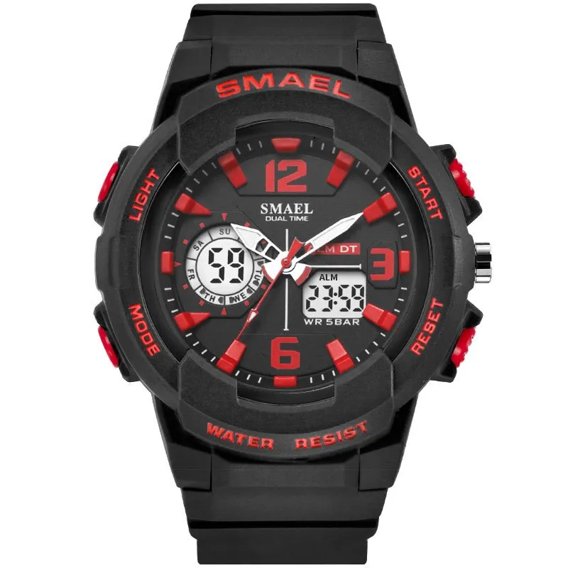 SMAEL Brand Fashion Women Sports Watches LED Digital Quartz Military Clock Man Watch Boy Girl Student Multifunctional Wristwatch