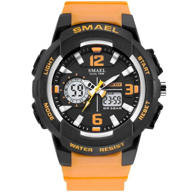 SMAEL Brand Fashion Women Sports Watches LED Digital Quartz Military Clock Man Watch Boy Girl Student Multifunctional Wristwatch