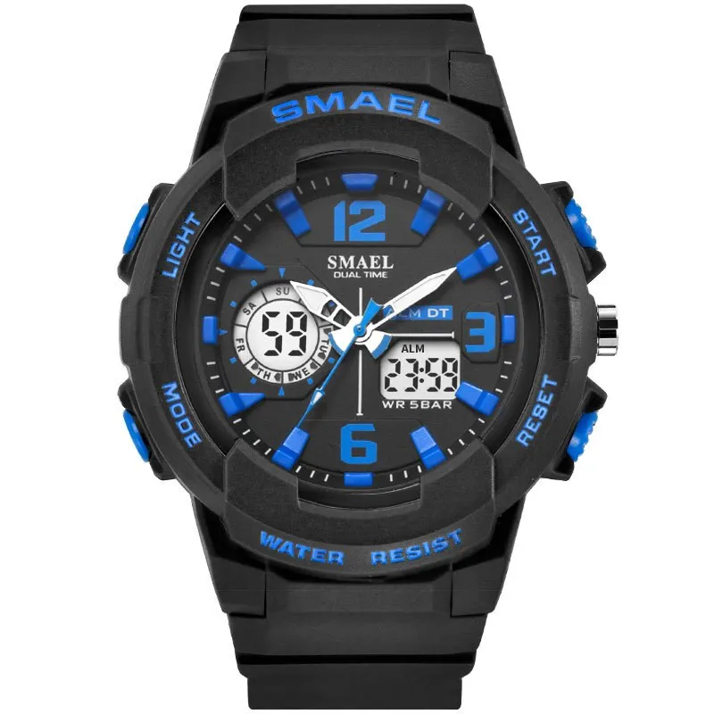SMAEL Brand Fashion Women Sports Watches LED Digital Quartz Military Clock Man Watch Boy Girl Student Multifunctional Wristwatch