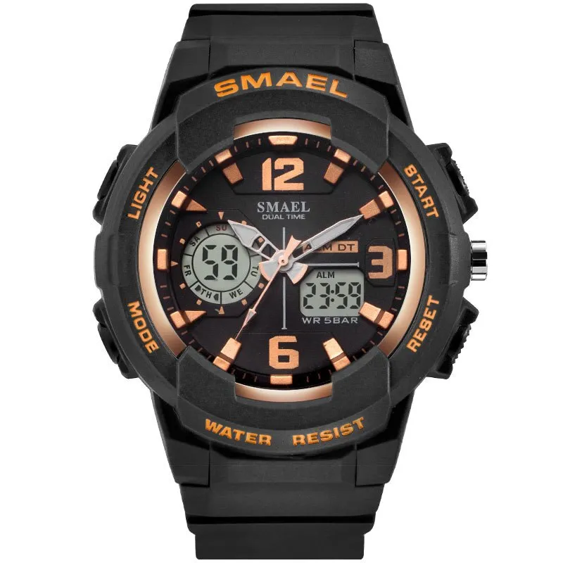 SMAEL Brand Fashion Women Sports Watches LED Digital Quartz Military Clock Man Watch Boy Girl Student Multifunctional Wristwatch