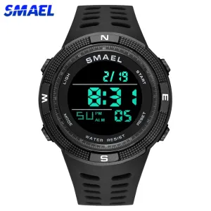 SMAEL Brand LED Digital Men Watches Fashion Chronos Countdown Waterproof Sports l Watch Man Military Multifunctional Wrist Watch