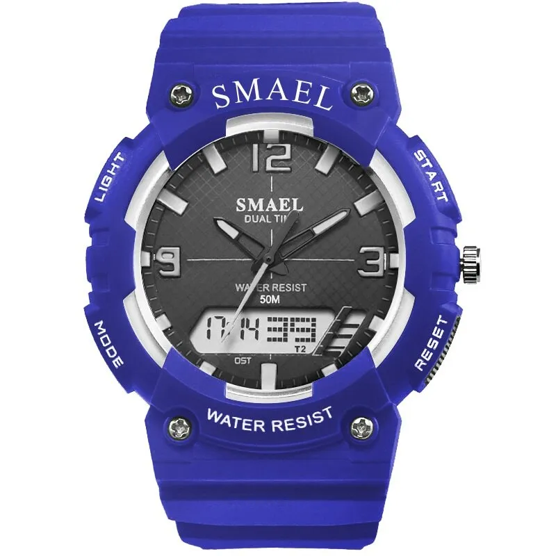 SMAEL Fashion Brand Kids Watch LED Digital Quartz-Watches Boy Girl Student Multifunctional Waterproof Wrist Watches For Children