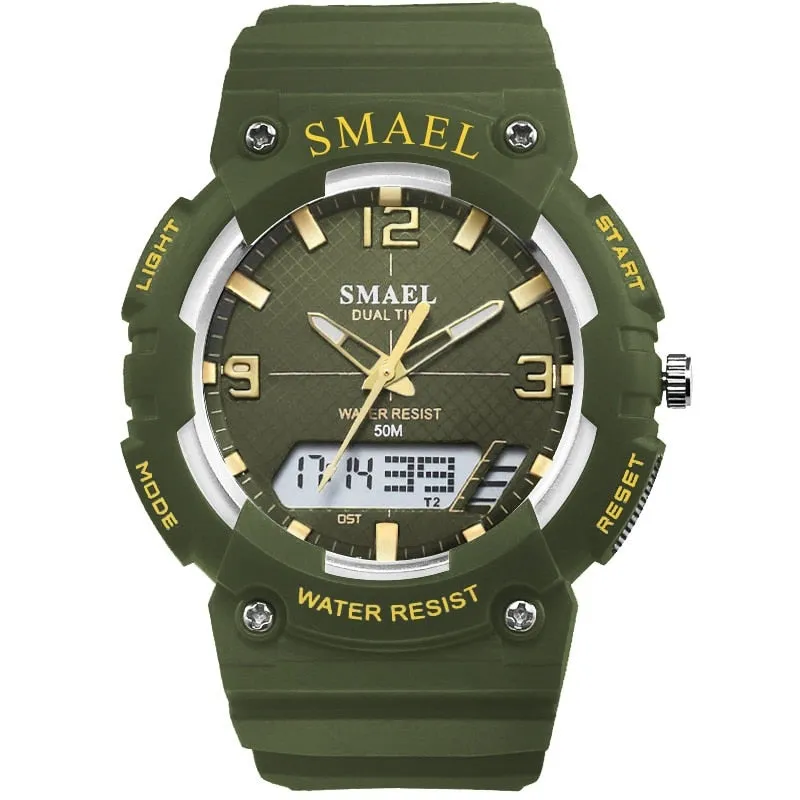 SMAEL Fashion Brand Kids Watch LED Digital Quartz-Watches Boy Girl Student Multifunctional Waterproof Wrist Watches For Children