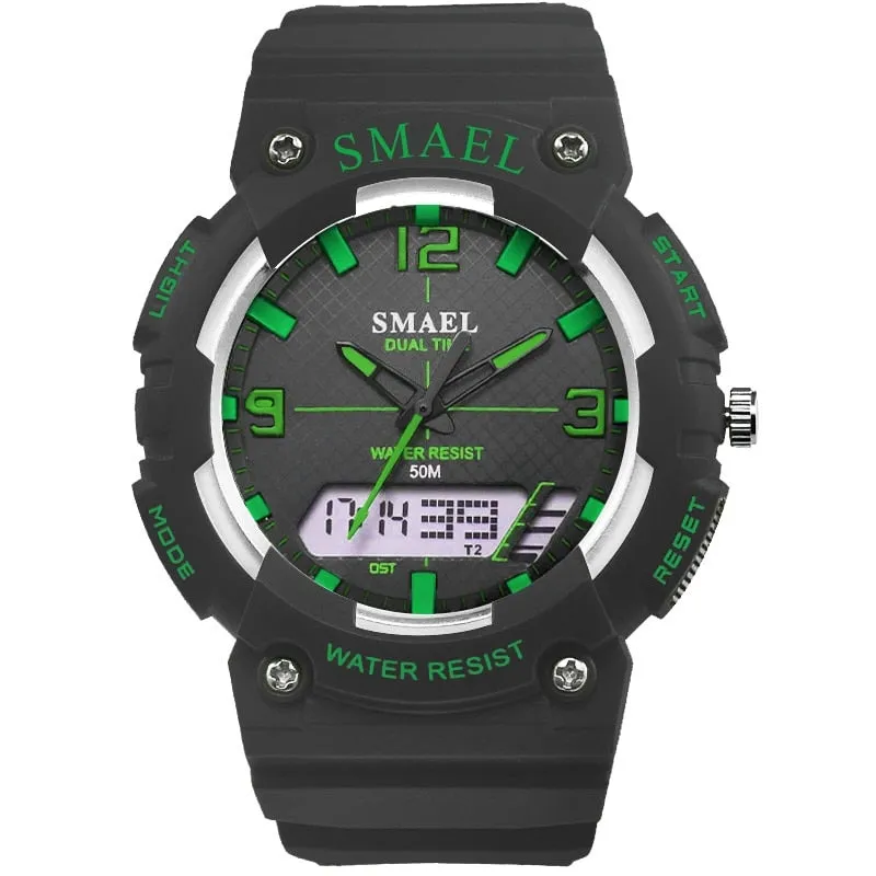 SMAEL Fashion Brand Kids Watch LED Digital Quartz-Watches Boy Girl Student Multifunctional Waterproof Wrist Watches For Children