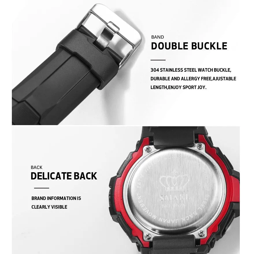 SMAEL Fashion Digital Wristwatches Top Brand Clock Men Military Watches Men&#39;s Sports LED Electronic Date Calendar Watch Relogio