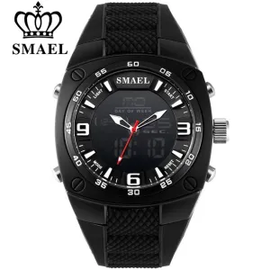 SMAEL Male Analog Quartz Digital Watch Automatic Date Fashion Watches Men Waterproof LED Sport Military-Watch Shock Clock Men&#39;s