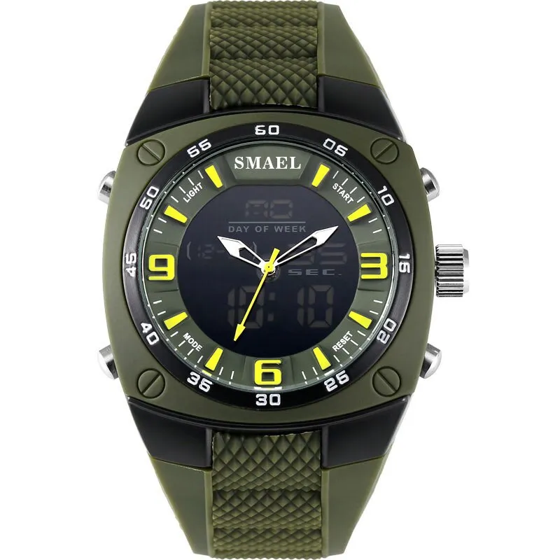 SMAEL Male Analog Quartz Digital Watch Automatic Date Fashion Watches Men Waterproof LED Sport Military-Watch Shock Clock Men&#39;s