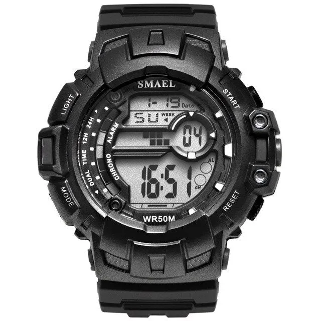 SMAEL Men Sports Watches Luxury Brand Military Digital Watch 50M Waterproof Swimming Outdoor Climbing Wristwatch Men&#39;s Masculino