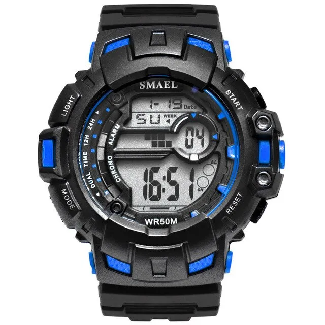 SMAEL Men Sports Watches Luxury Brand Military Digital Watch 50M Waterproof Swimming Outdoor Climbing Wristwatch Men&#39;s Masculino