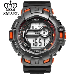 SMAEL Men Sports Watches Luxury Brand Military Digital Watch 50M Waterproof Swimming Outdoor Climbing Wristwatch Men&#39;s Masculino