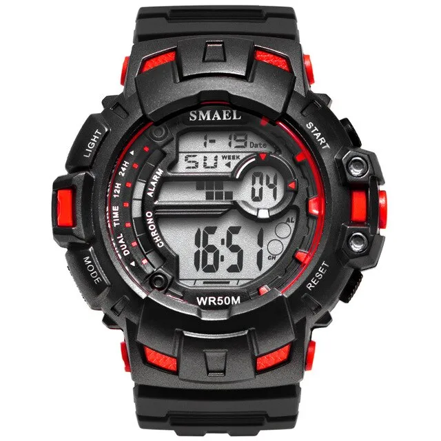 SMAEL Men Sports Watches Luxury Brand Military Digital Watch 50M Waterproof Swimming Outdoor Climbing Wristwatch Men&#39;s Masculino