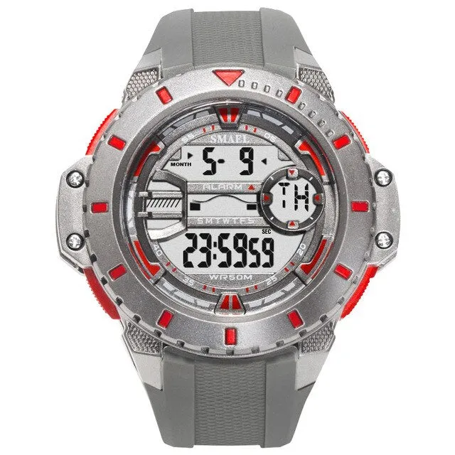 SMAEL Outdoor Leisure Digital Watch Fashion Men&#39;s Sports Watches LED  Display Army Military Wristwatches Male Relogio Masculino