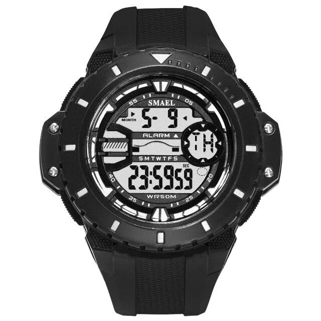 SMAEL Outdoor Leisure Digital Watch Fashion Men&#39;s Sports Watches LED  Display Army Military Wristwatches Male Relogio Masculino