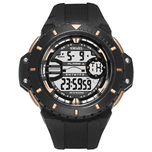 SMAEL Outdoor Leisure Digital Watch Fashion Men&#39;s Sports Watches LED  Display Army Military Wristwatches Male Relogio Masculino