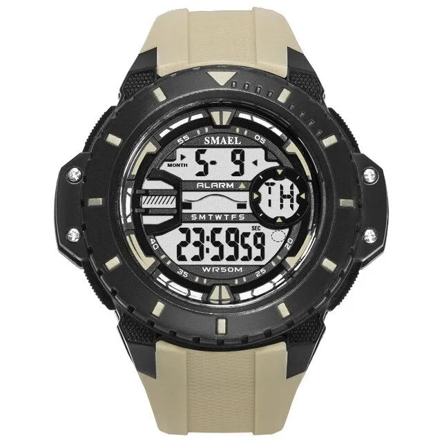 SMAEL Outdoor Leisure Digital Watch Fashion Men&#39;s Sports Watches LED  Display Army Military Wristwatches Male Relogio Masculino