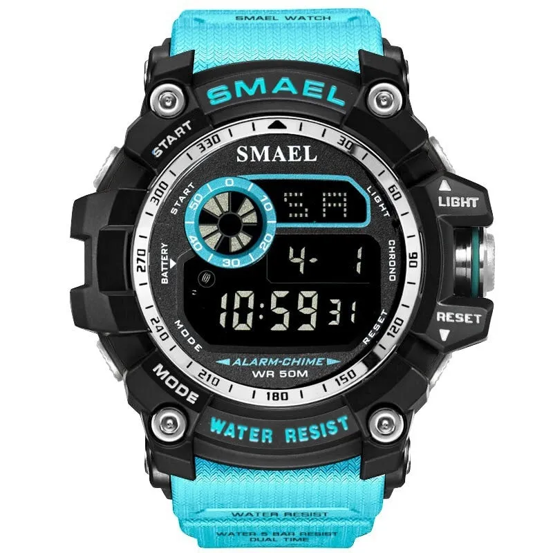 SMAEL Outdoor Sports Watches for Men Digital Watch Men&#39;s Electronic Military Clock Male Big Dial Fashion Watch Relogio Masculino