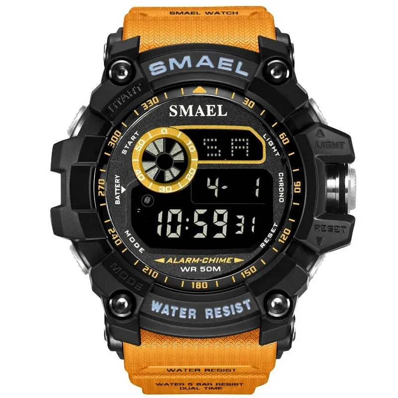 SMAEL Outdoor Sports Watches for Men Digital Watch Men&#39;s Electronic Military Clock Male Big Dial Fashion Watch Relogio Masculino