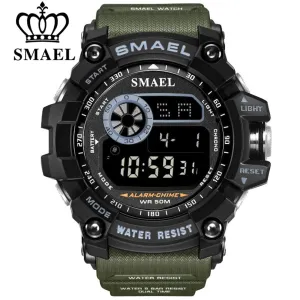 SMAEL Outdoor Sports Watches for Men Digital Watch Men&#39;s Electronic Military Clock Male Big Dial Fashion Watch Relogio Masculino