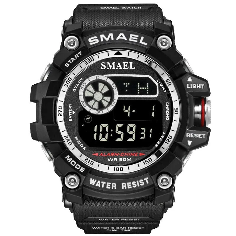 SMAEL Outdoor Sports Watches for Men Digital Watch Men&#39;s Electronic Military Clock Male Big Dial Fashion Watch Relogio Masculino