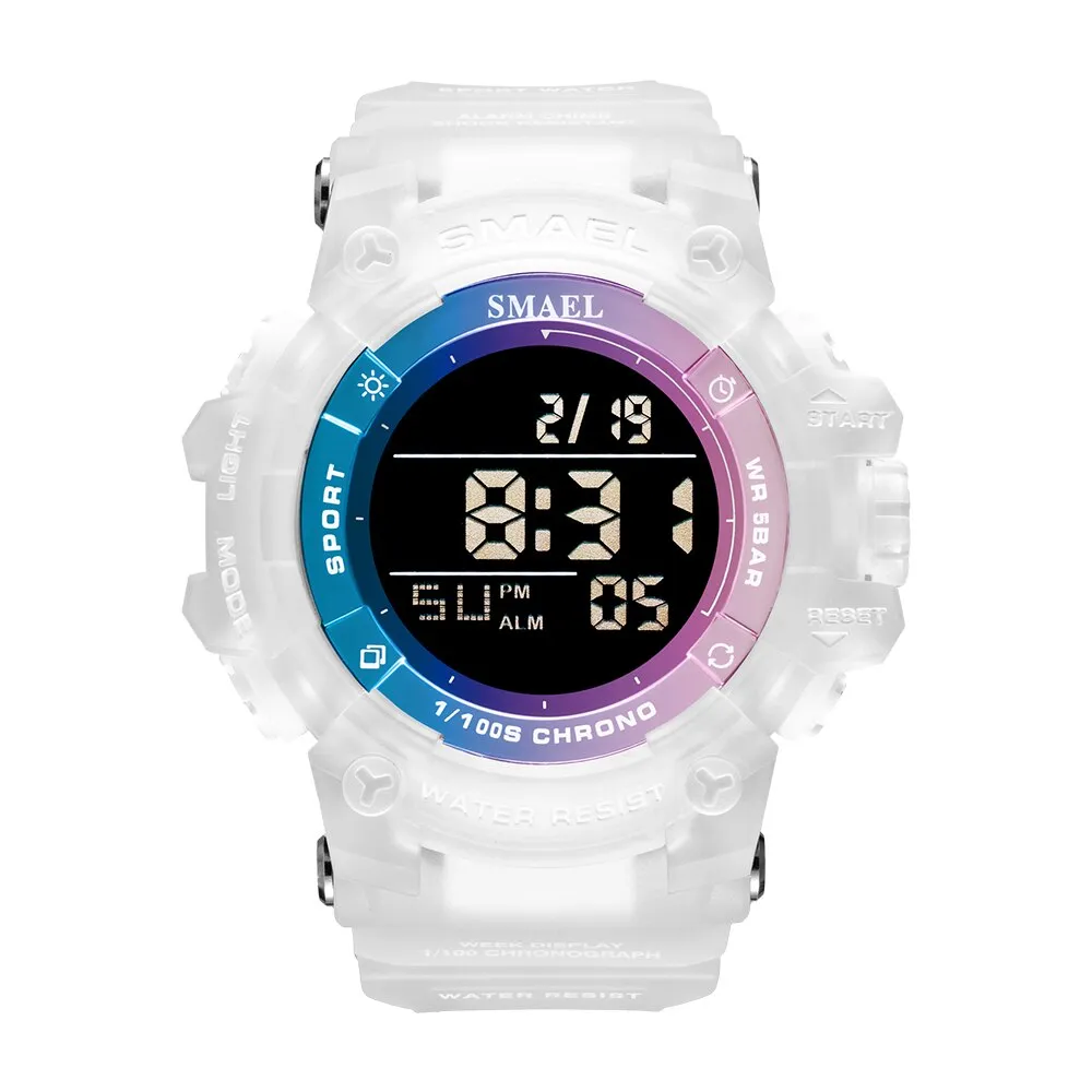 SMAEL Sport Digital Watches For Men WristWatch Military Electronic Watch Mens Waterproof Luminous LED Alarm Auto Date Clock Male