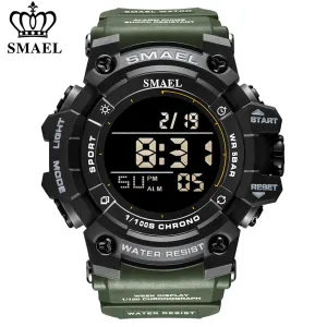 SMAEL Sport Digital Watches For Men WristWatch Military Electronic Watch Mens Waterproof Luminous LED Alarm Auto Date Clock Male