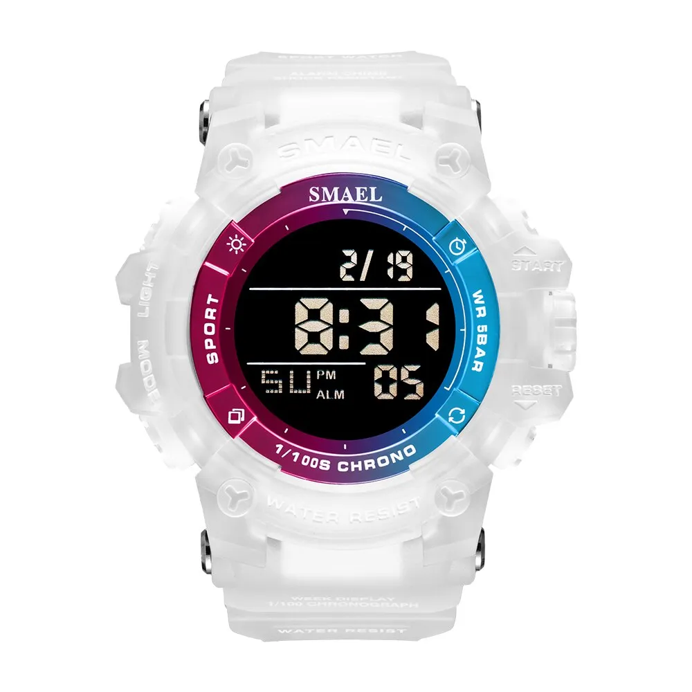 SMAEL Sport Digital Watches For Men WristWatch Military Electronic Watch Mens Waterproof Luminous LED Alarm Auto Date Clock Male